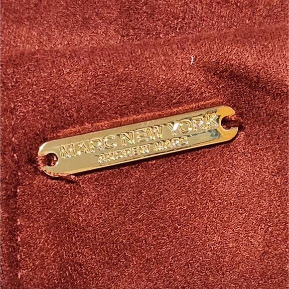 Marc New York brick red faux suede ankle pants S - Picture 4 of 5